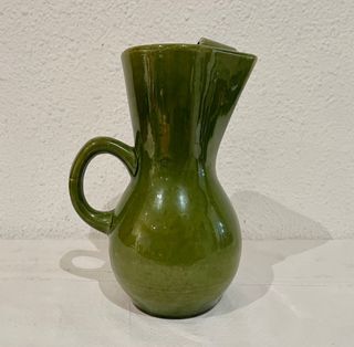 Set de jarra y vasos de cerámica verdes