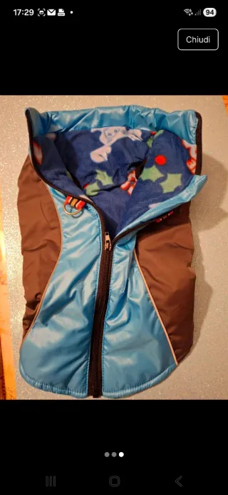 Cappottino impermeabile cane tg 43