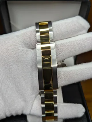 Reloj Seiko Mod Daytona Oyster Dorado y  Plateado