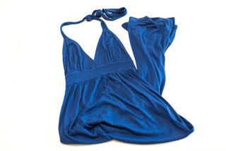 Vestido largo de algodón