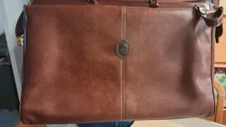 Maletín Vintage Nobuck Piel Marrón