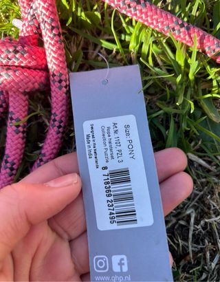 Cabezada Poni Cuerda Rosa Peluche Nueva