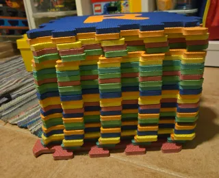 Puzzle Corcho Letras Colores