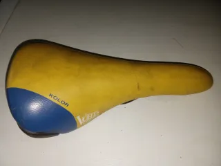 Sillín Selle Bassano Kolor Amarillo/Azul