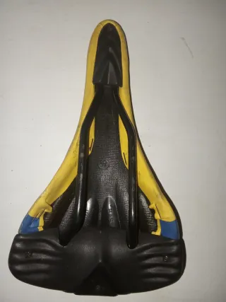 Sillín Selle Bassano Kolor Amarillo/Azul