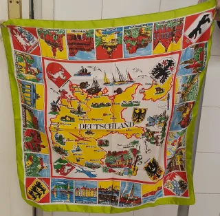 Pañuelo souvenir mapa Alemania