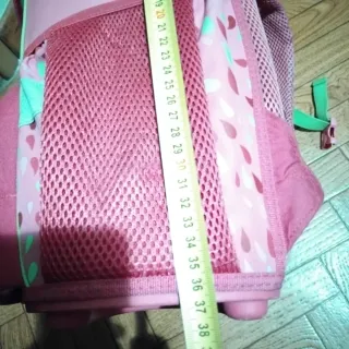 Mochila escolar Herlitz rosa y verde