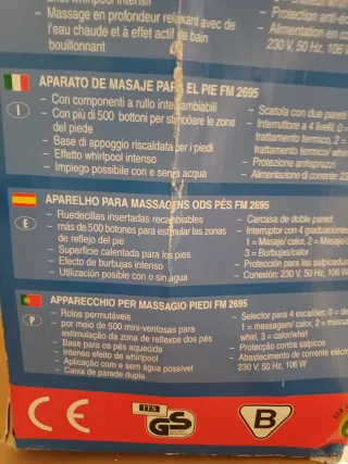 Masajeador de pies CLATRONIC FM 26