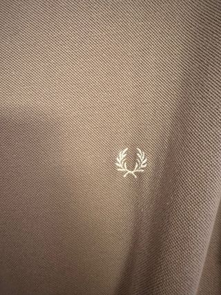 Polo Fred Perry Talla S Beige/Marrón
