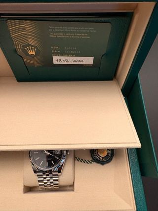 Rolex Datejust Acero y Oro Blanco Esfera Negra