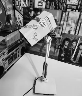 Lámpara Flexo FASE Años 70 Metal Blanco