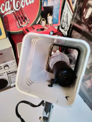 Lámpara Flexo FASE Años 70 Metal Blanco