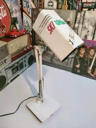 Lámpara Flexo FASE Años 70 Metal Blanco