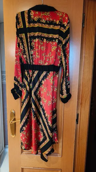 Vestido Zara Estampado Flores Talla M