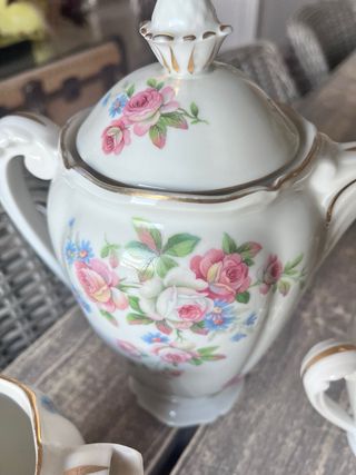 Juego Porcelana Limoges 13 Tazas + Jarra