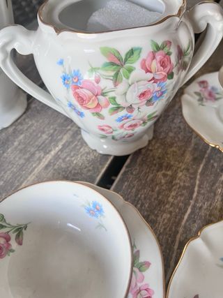 Juego Porcelana Limoges 13 Tazas + Jarra