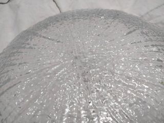 Plato Frutero Cristal Labrado Transparente