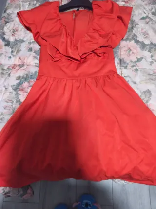 Vestido Zara Rojo Talla S