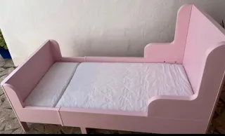 Cama infantil rosa 2 tamaños