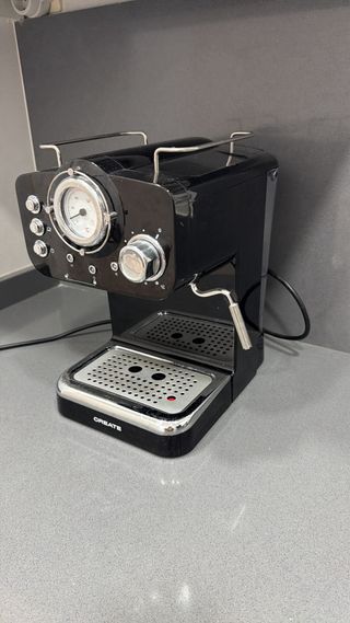 Cafetera Thera retro negra