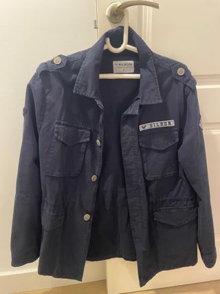Chaqueta Militar Silbon Talla M Azul Marino