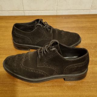 Scarpe uomo scamosciate marroni eleganti