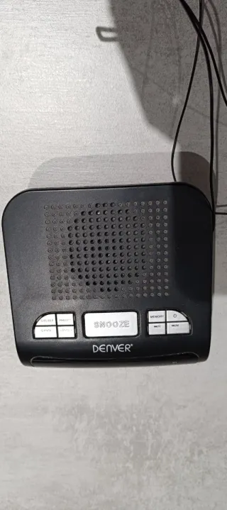 Radio Despertador Denver Negro