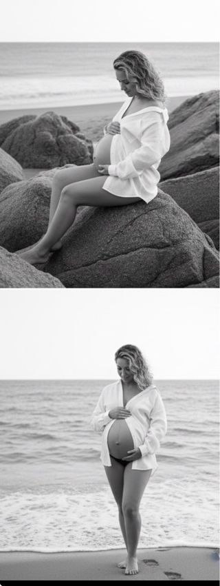 Fotografía de embarazo natural