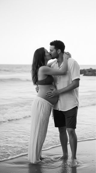 Fotografía de embarazo natural