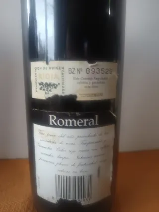 Vino ROMERA 1993 D.O. Rioja (Calificada)