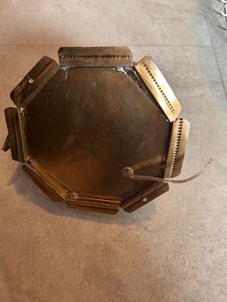 Lámpara Árabe Vidrio y Metal