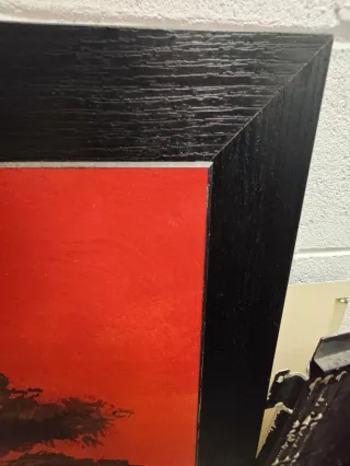 Quadro etnico tramonto africano