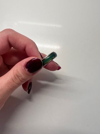 Anillo que cambia de color con temperatura