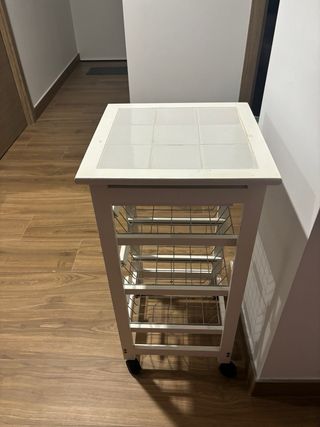 Carrito verdulero madera y metal