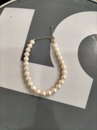 Pulsera de Plata y Perlas para Chica nueva