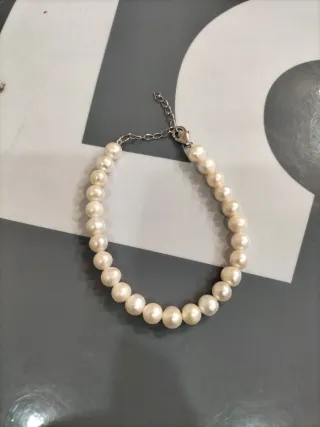 Pulsera de Plata y Perlas para Chica nueva