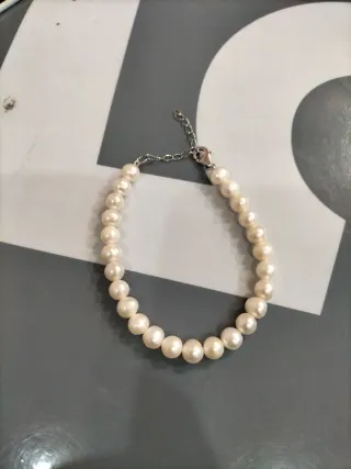 Pulsera de Plata y Perlas para Chica nueva
