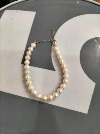 Pulsera de Plata y Perlas para Chica nueva