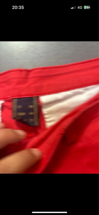 Pantaloncini uomo rossi Made in Italy taglia 46