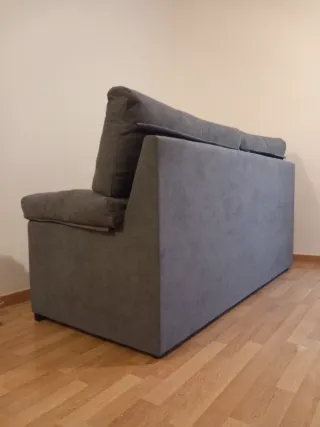 Sofá nuevo 2 plazas gris extraíble