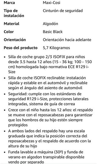 Silla coche Isofix Maxi-Cosi Morion i-Size Basic