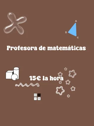 Profesora de matemáticas
