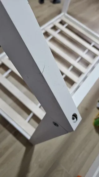 Cama Montessori Blanca con colchón