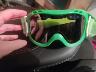 Maschera sci bambino verde