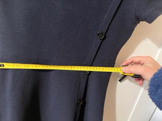 Vestido Zara azul marimo acampanado