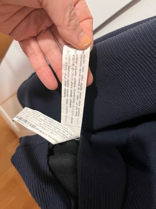 Vestido Zara azul marimo acampanado