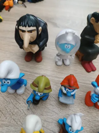 Lote de figuras de Los Pitufos