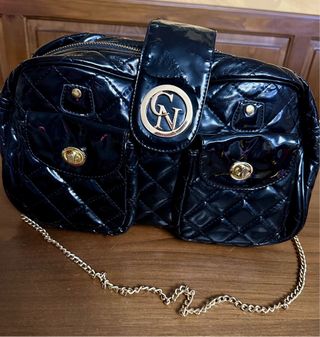 Borsa CafeNoir vernice nera