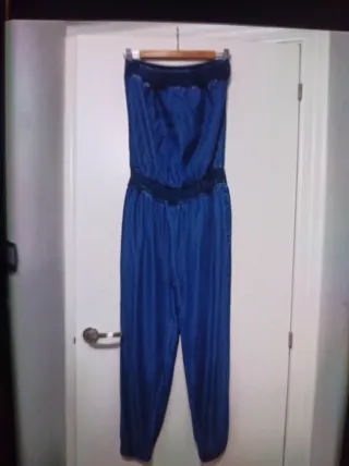 Mono Zara sin tirantes azul