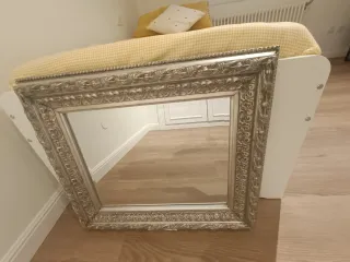 Espejo Vintage clásico Marco Decorado Plata